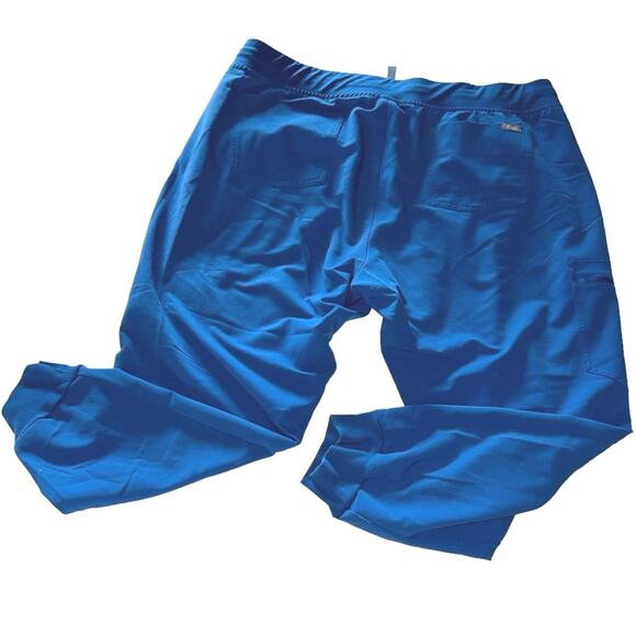 FIGS Zamora Scrub Joggers Blue 6 Pockets Yoga Drawstring Plus Size Women sz XXL - Picture 3 of 7
